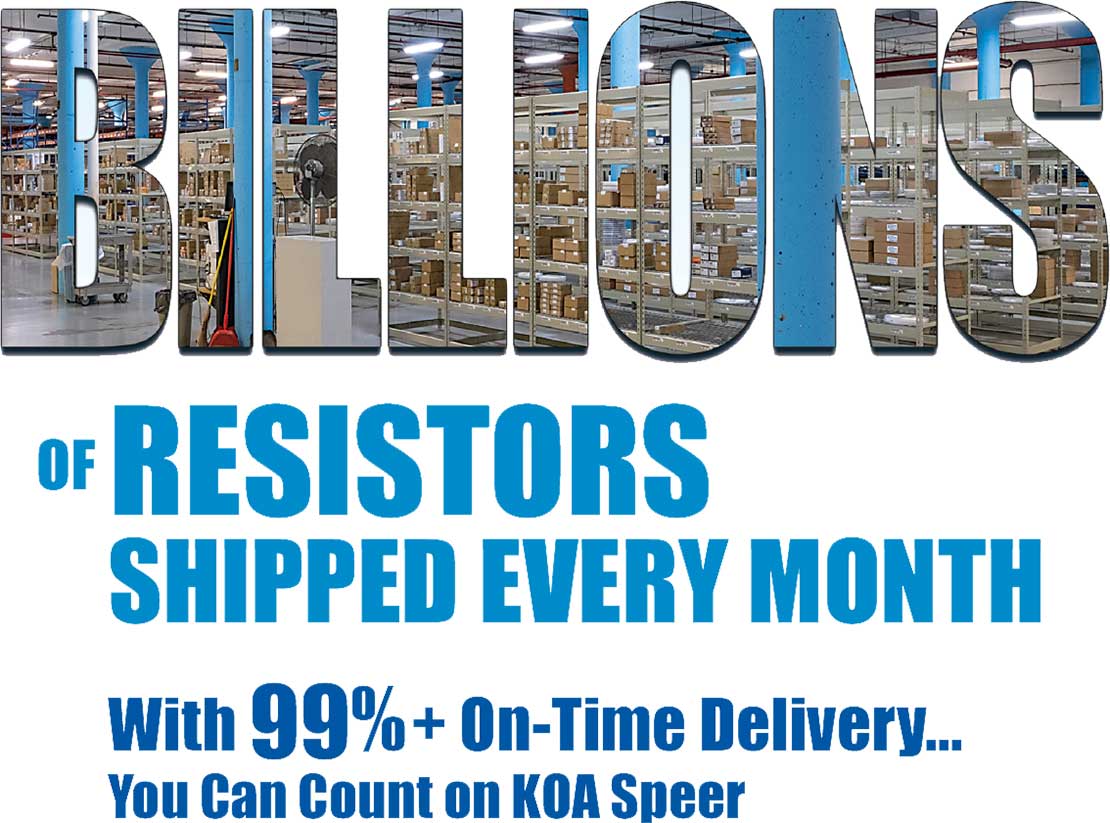 Billions of Resistors shipped every month